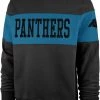 '47 ‘47 Men's Carolina Panthers Interstate Crew Black Sweatshirt