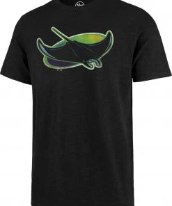 '47 Men's Tampa Bay Rays Black Scrum T-Shirt