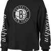 '47 Women's Brooklyn Nets Black Long Sleeve T-Shirt