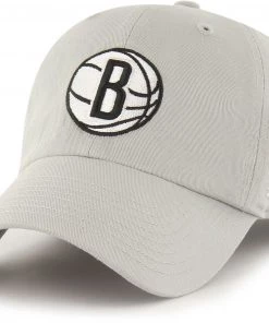 '47 ‘47 Adult Brooklyn Nets Grey Clean-Up Adjustable Hat For Men