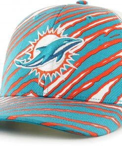 '47 Men's Miami Dolphins Zubaz Aqua Trucker Hat