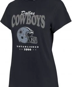 '47 ‘47 Women's Dallas Cowboys Navy Rally Cry T-Shirt