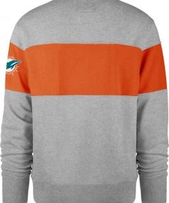 '47 Men's Miami Dolphins Grey Interstate Crew Sweatshirt -'47 Sales 2022 unnamed file 718
