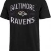'47 Men's Baltimore Ravens Black Offset Scrum T-Shirt