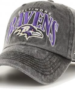 '47 Men's Baltimore Ravens Black Apollo Adjustable Hat