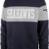 '47 ‘47 Men's Seattle Seahawks Interstate Crew Navy Sweatshirt -'47 Sales 2022 unnamed file 734