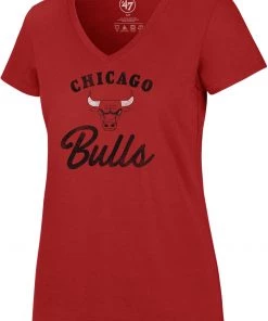 '47 ‘47 Women's Chicago Bulls Red Script T-Shirt