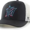 '47 Men's Miami Marlins Black Adjustable Trucker Hat -'47 Sales 2022 unnamed file 778