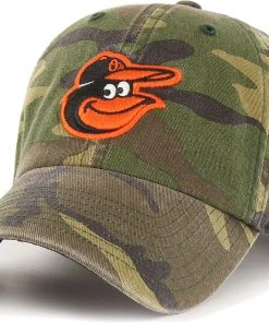 '47 Men's Baltimore Orioles Camo Clean-Up Adjustable Hat