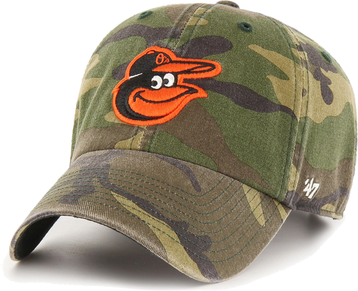 '47 Men's Baltimore Orioles Camo Clean-Up Adjustable Hat 3 '47 Men's Baltimore Orioles Camo Clean-Up Adjustable Hat