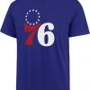 '47 Men's Philadelphia 76ers Blue Imprint T-Shirt