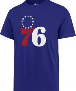 '47 Men's Philadelphia 76ers Blue Imprint T-Shirt