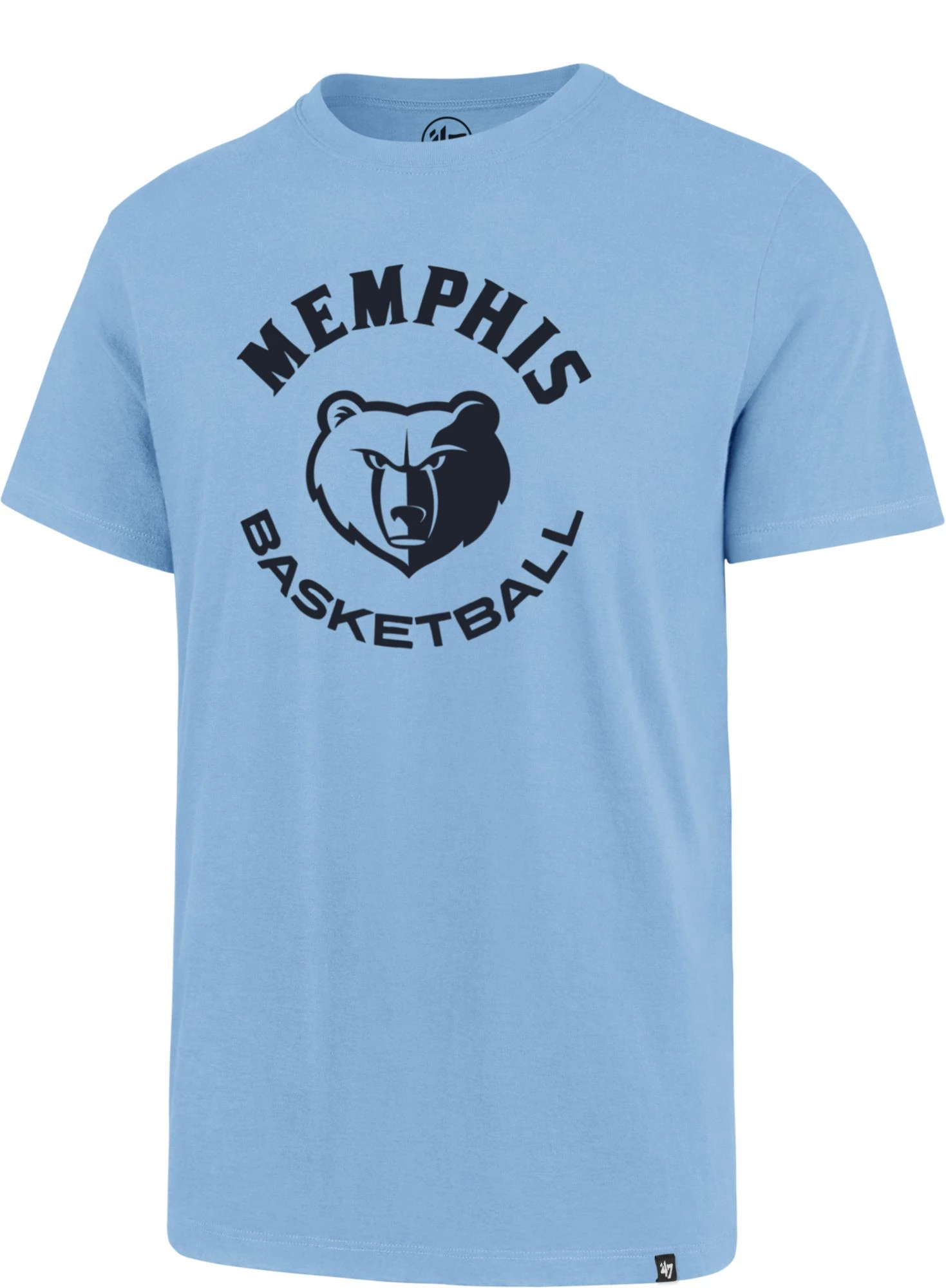 '47 Memphis Grizzlies Blue Logo T-Shirt For Men 3 '47 Memphis Grizzlies Blue Logo T-Shirt For Men