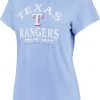 '47 Women's Texas Rangers Blue Fade Frankie T-Shirt