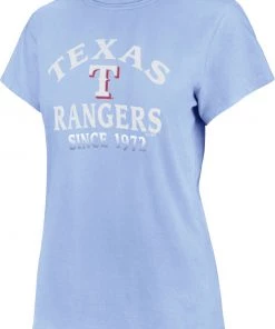 '47 Women's Texas Rangers Blue Fade Frankie T-Shirt