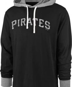 '47 Men's Pittsburgh Pirates Black Domino Hoodie