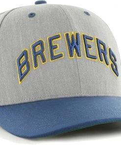 '47 Men's Milwaukee Brewers Gray Flyout Adjustable Hat