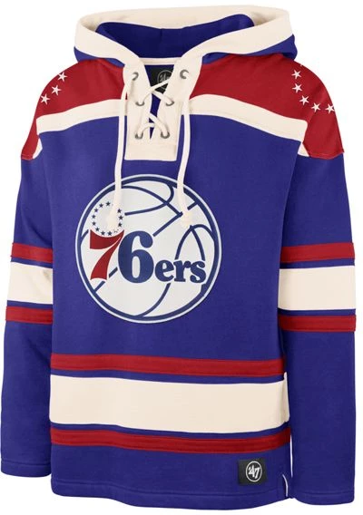 '47 ‘47 Men's Philadelphia 76ers Blue Lacer Hoodie 3 '47 ‘47 Men's Philadelphia 76ers Blue Lacer Hoodie