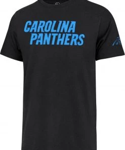 '47 Men's Carolina Panthers Franklin Fieldhouse Black T-Shirt