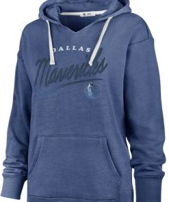 '47 Women's Dallas Mavericks Blue Cross Script Hoodie