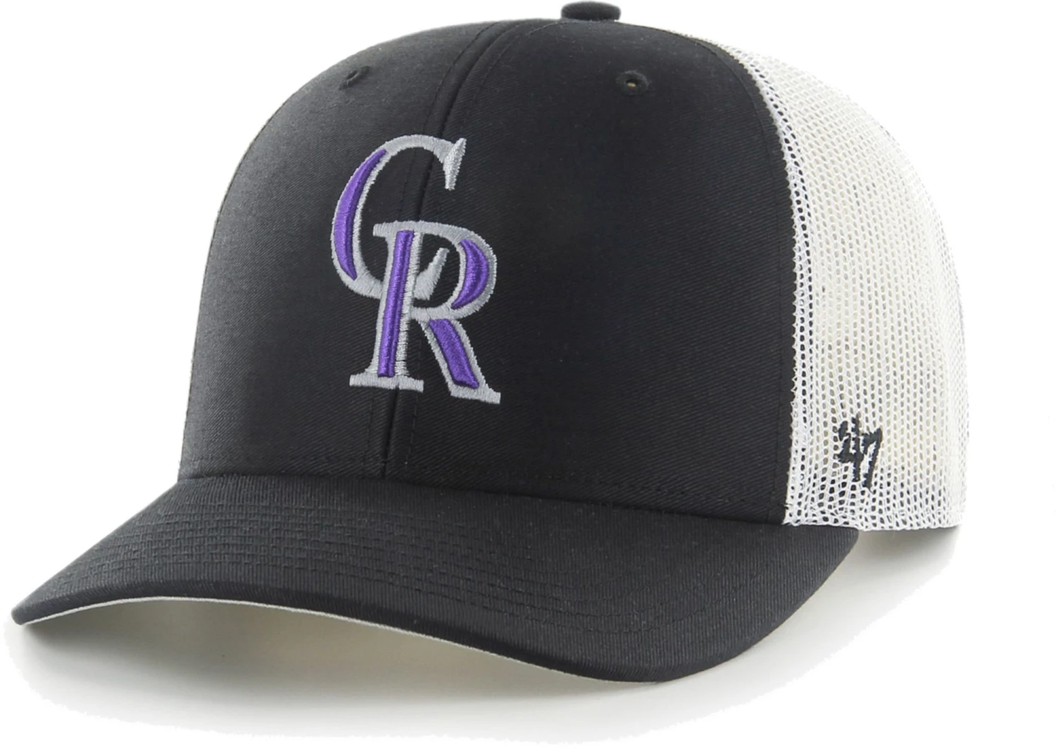 '47 Men's Colorado Rockies Black Adjustable Trucker Hat 3 '47 Men's Colorado Rockies Black Adjustable Trucker Hat