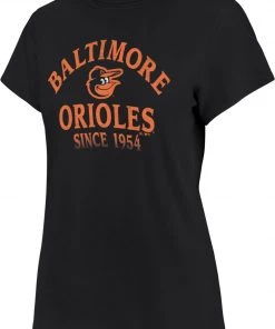 '47 Women's Baltimore Orioles Black Fade Frankie T-Shirt