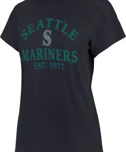 '47 Women's Seattle Mariners Blue Fade Frankie T-Shirt