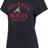 '47 Women's Atlanta Braves Blue Fade Frankie T-Shirt